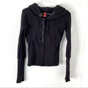 Free People Gothic Zipper Hoodie
